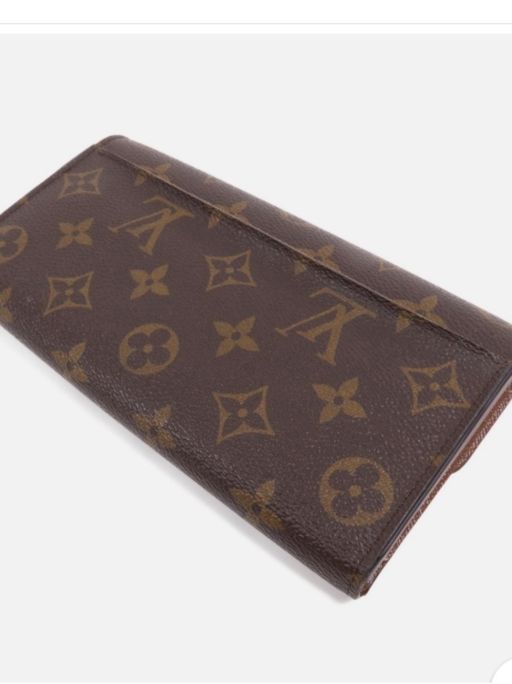 Louis Vuitton Monogram Canvas Envelope Wallet in Brown and Gold - Picture 10 of 15